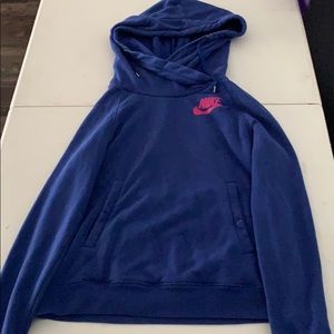 blue and pink nuke hoodie